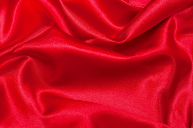 Textura de ondas de tela roja