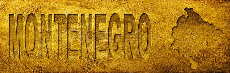 Foto textura de oro grunge de montenegro
