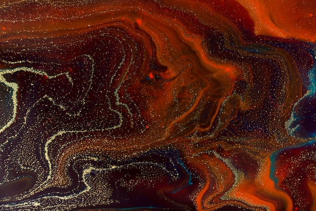 Textura oscura de mármol marrón y oro.