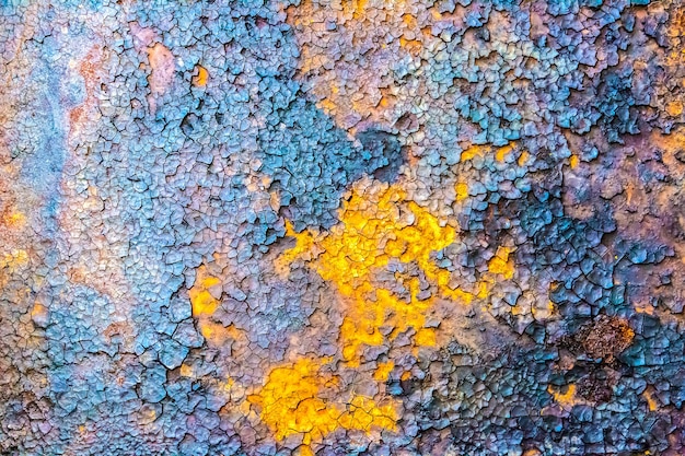 Textura oxidada. Fondo de grunge. Tierra seca y metal viejo.