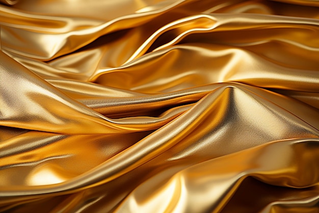 Textura de papel de aluminio dorado con fondo dorado