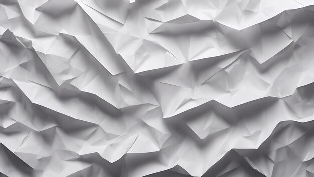 Textura de papel arrugado blanco espacio de diseño de fondo tono blanco