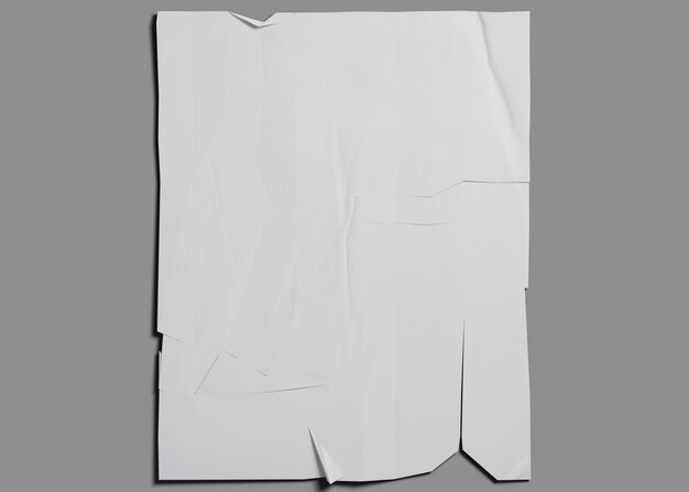 textura de papel arrugado blanco