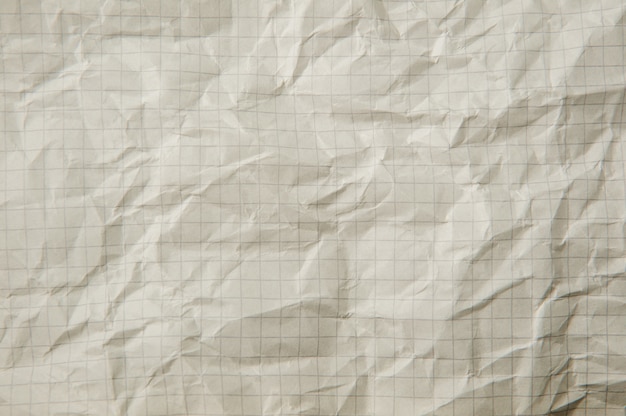 Foto textura de papel arrugado blanco