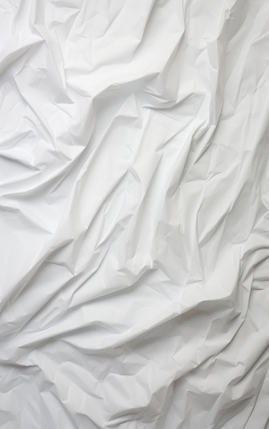 Foto textura de papel arrugado blanco