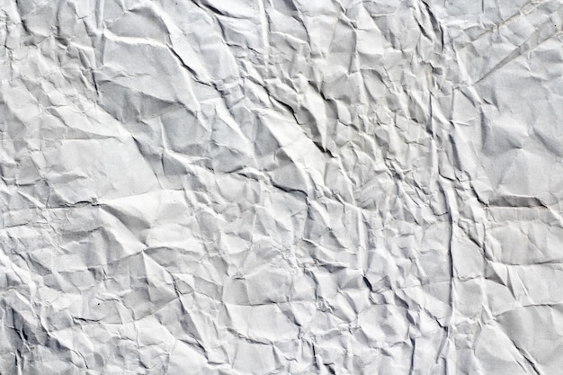 Textura de papel arrugado blanco