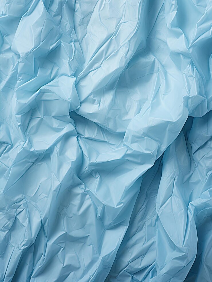 Textura de papel arrugado fondo abstracto papel azul