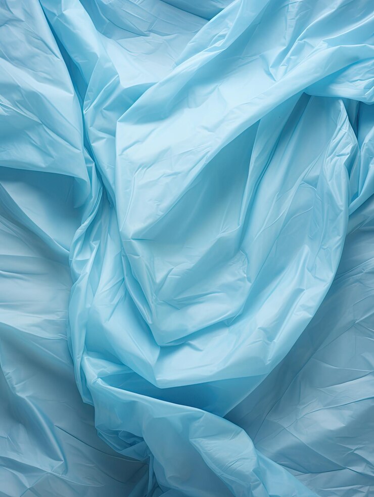 Textura de papel arrugado fondo abstracto papel azul