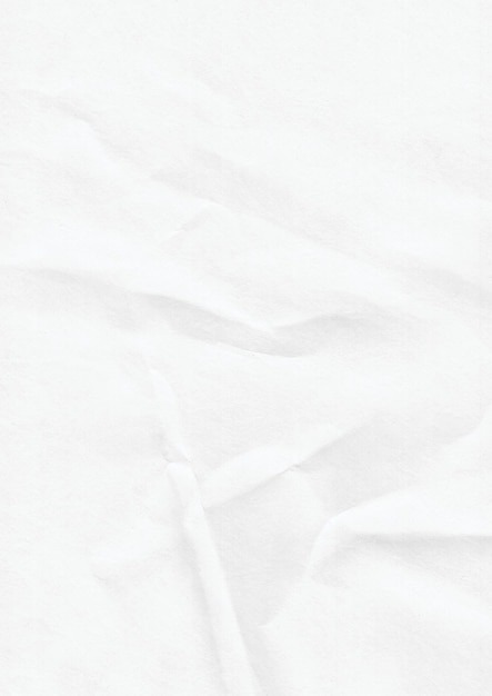 Textura de papel blanco arrugado minimalista