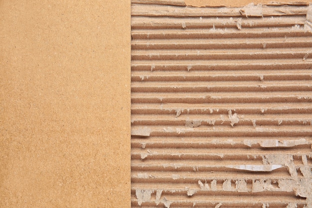 Textura de papel cartón, primer plano