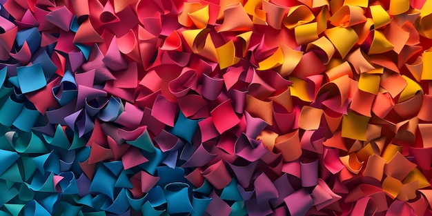 Textura de papel colorida para fondos dinámicos Fondo brillante y alegre Generado por Ai