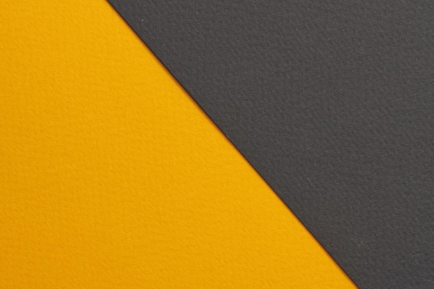 Textura de papel de fondo de papel kraft áspero colores amarillo negro Mockup con espacio de copia para texto