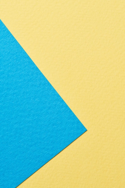 Textura de papel de fondo de papel kraft rugoso colores azul amarillo Mockup con espacio de copia para texto