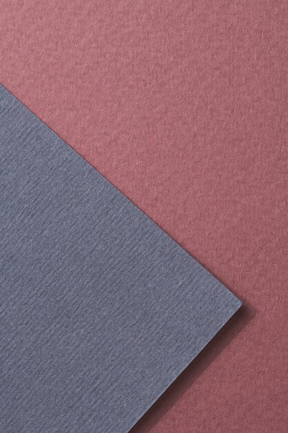 Textura de papel de fondo de papel kraft rugoso colores azul burdeos rojo Mockup con espacio de copia para textxA