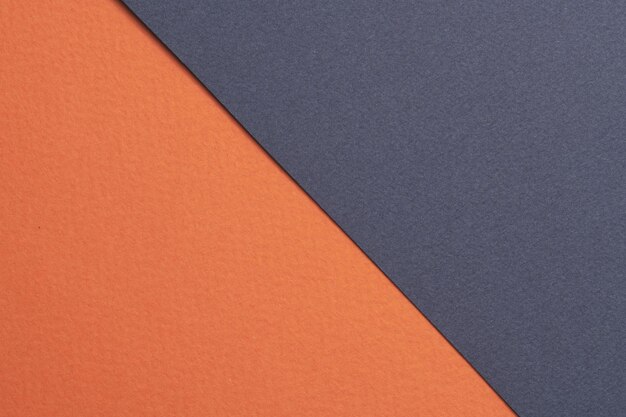 Textura de papel de fondo de papel kraft rugoso colores azul naranja Mockup con espacio de copia para texto