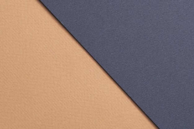 Textura de papel de fondo de papel kraft rugoso colores beige azul Mockup con espacio de copia para texto