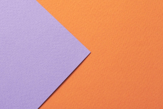 Textura de papel de fondo de papel kraft rugoso colores lila naranja Mockup con espacio de copia para texto