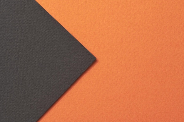 Textura de papel de fondo de papel kraft rugoso colores naranja negro Mockup con espacio de copia para texto