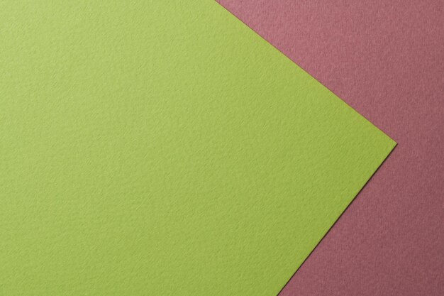 Textura de papel de fondo de papel kraft rugoso colores verde burdeos Mockup con espacio de copia para texto