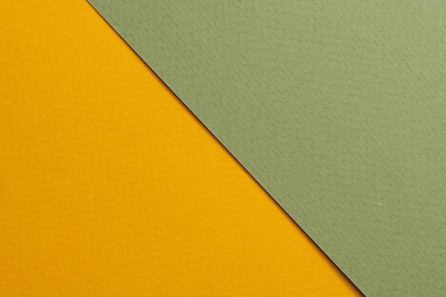 Textura de papel de fondo de papel kraft rugoso colores verde naranja Mockup con espacio de copia para texto