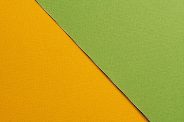 Textura de papel de fondo de papel kraft rugoso colores verde naranja Mockup con espacio de copia para texto