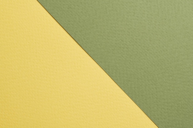 Textura de papel de fondo de papel kraft rugoso colores verdes amarillos Mockup con espacio de copia para texto