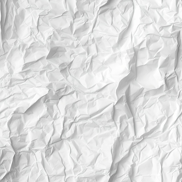 Foto textura de papel viejo crujiente y arrugado de color blanco brillante sin costuras