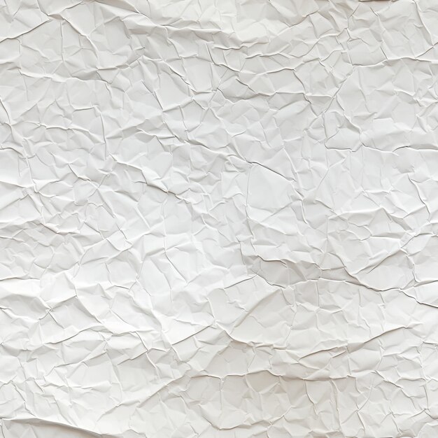 Foto textura de papel viejo crujiente y arrugado de color blanco brillante sin costuras