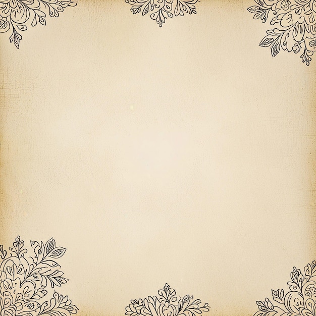Textura de papel vintage con sutiles patrones florales Generativo Ai
