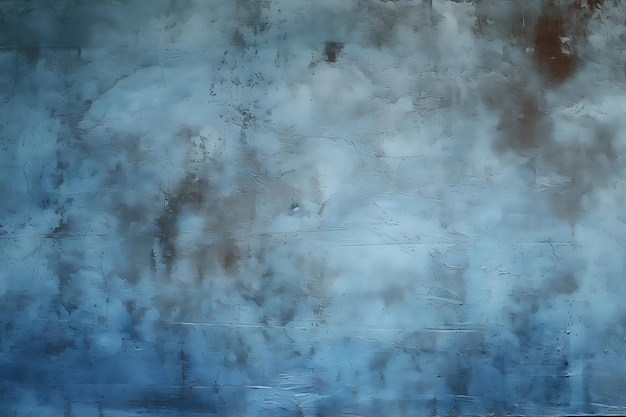 La textura de la pared azul rasgada generativa de fondo Ai