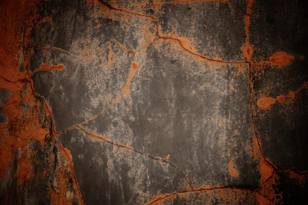 Textura de pared de cemento oscuro para paredes antiguas de fondo llenas de arañazos y manchas