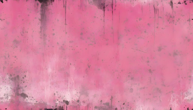 Textura de pared Grunge Pintura digital rosa Pintura abstracta Ilustración de fondo Diseño urbano en apuros