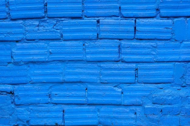 Textura de pared de ladrillo azul moderno para el fondo