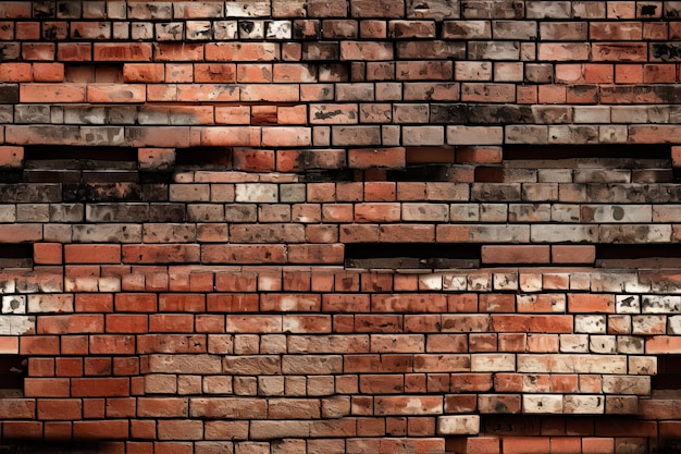 Textura de pared de ladrillo de azulejo de patrones sin fisuras repetible