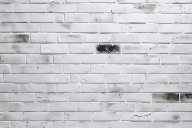 Textura de pared de ladrillo blanco Ai generativo