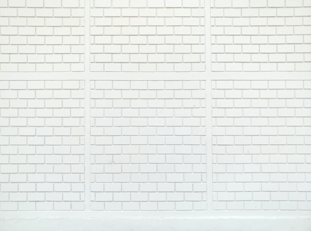 Foto textura de pared de ladrillo blanco para decoración de interiores de superficie y papel tapiz