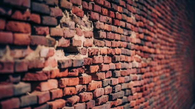 Textura de la pared de ladrillo de cerca