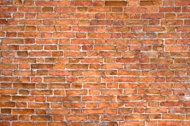 Textura de pared de ladrillo desgastado, fondo antiguo para diseño o interior