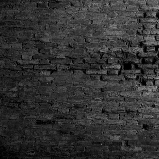 Textura de pared de ladrillo negro viejo Fondo de ladrillo