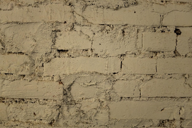 Textura de pared de ladrillo pintado de cerca