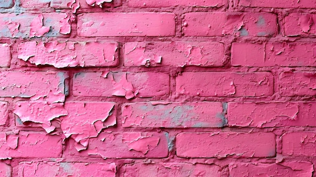 Textura de la pared de ladrillo rosa pastel con fondo de pintura ligera
