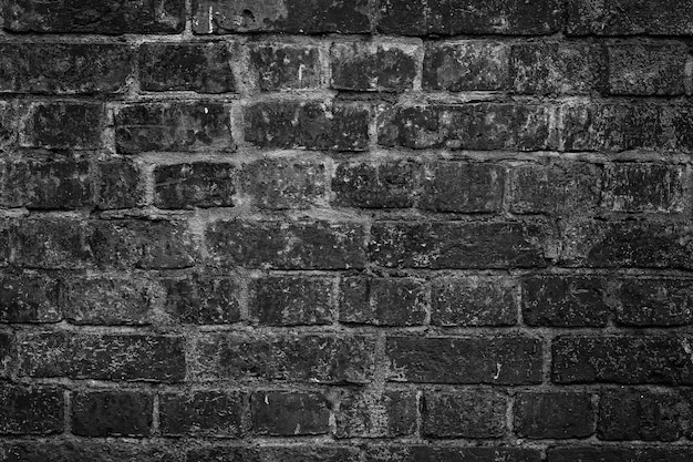 Textura de pared de ladrillo sucio negro moderno vacío