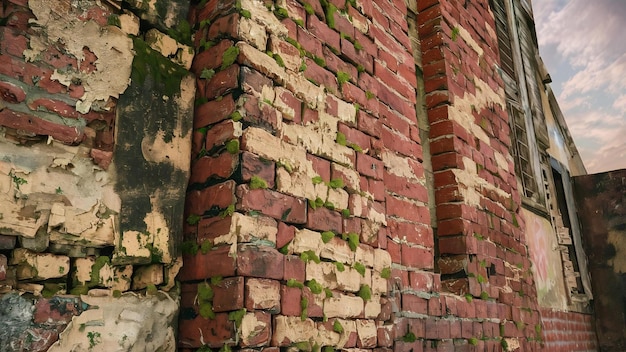 Textura de la pared de ladrillo vieja
