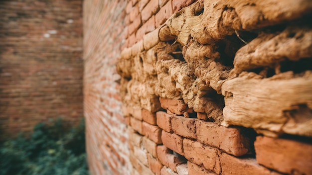 Textura de la pared de ladrillo