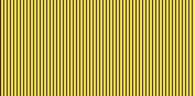 Foto textura de pared de metal amarillo. revestimiento de plástico lineal de hierro, patrón sin costuras. forma de valla de línea vertical