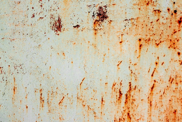 Textura de una pared de metal con óxido