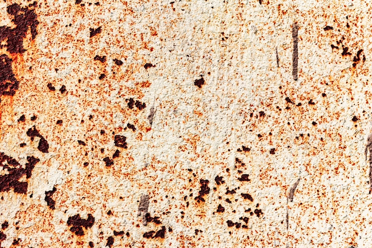Foto textura de una pared metálica con grietas y arañazos que se pueden utilizar como fondo