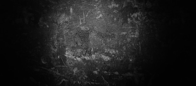 Textura de pared oscura aterradora para cemento de fondo lleno de manchas y arañazos