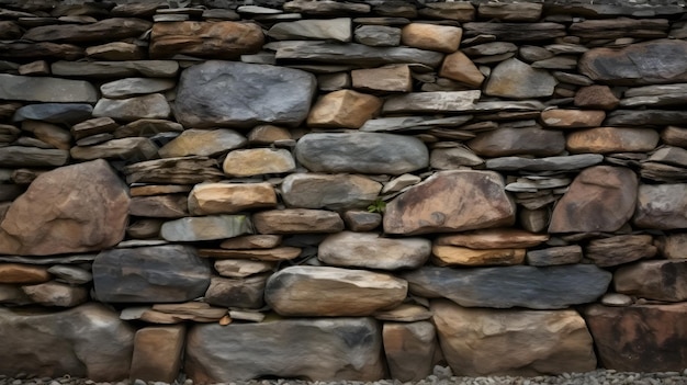 Textura de pared de piedra antigua ai generativo