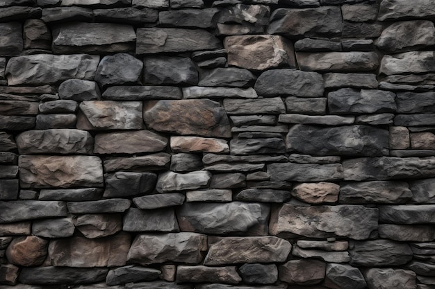 Textura de pared de piedra apilada en el fondo